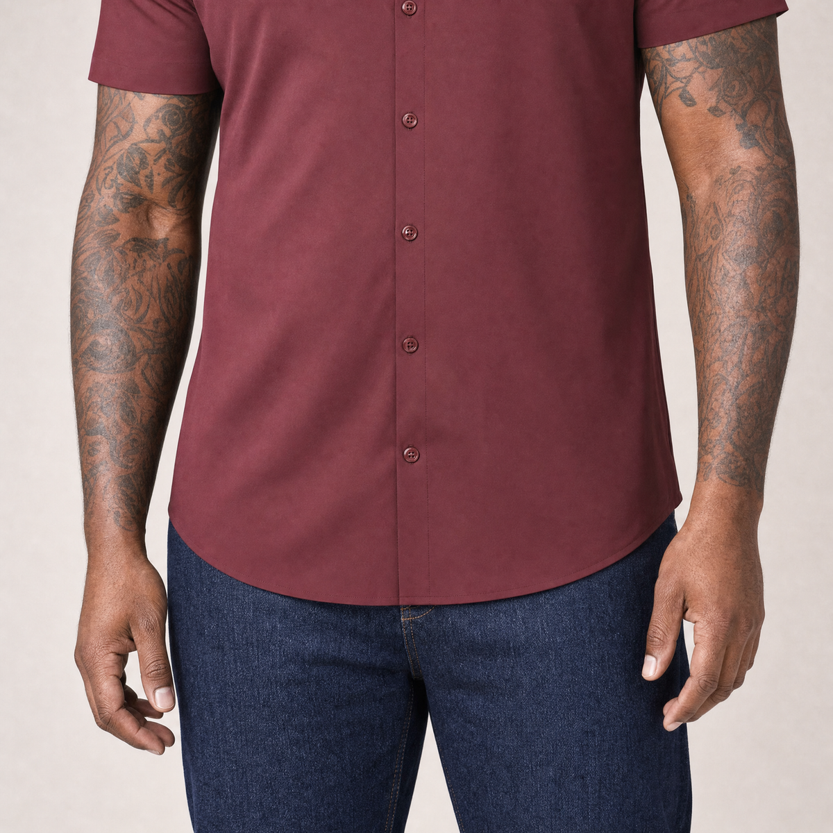 Short Sleeve Stretch Dress Shirt