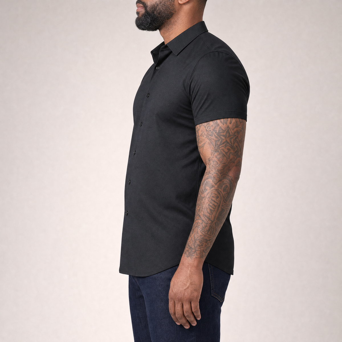 Short Sleeve Stretch Dress Shirt