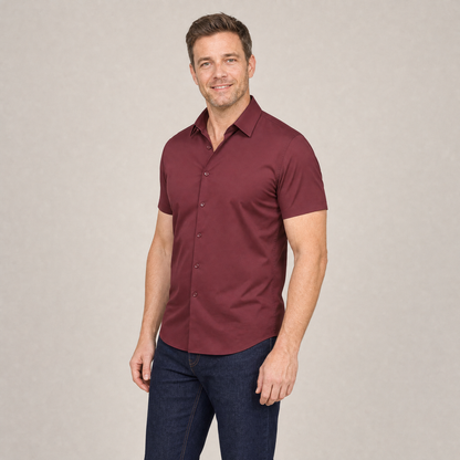 Short Sleeve Stretch Dress Shirt