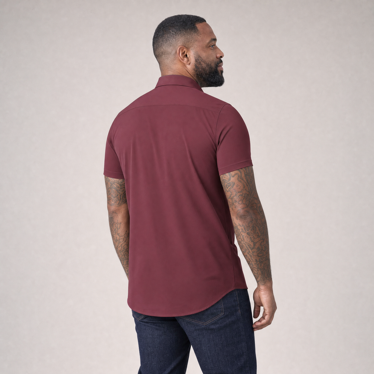 Short Sleeve Stretch Dress Shirt