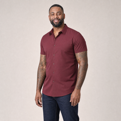 Short Sleeve Stretch Dress Shirt