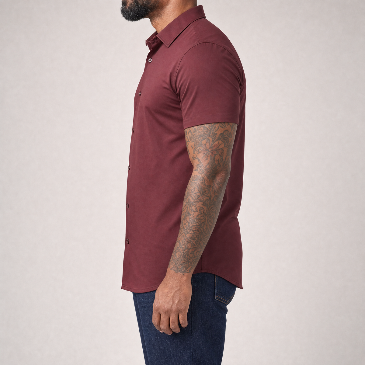 Short Sleeve Stretch Dress Shirt