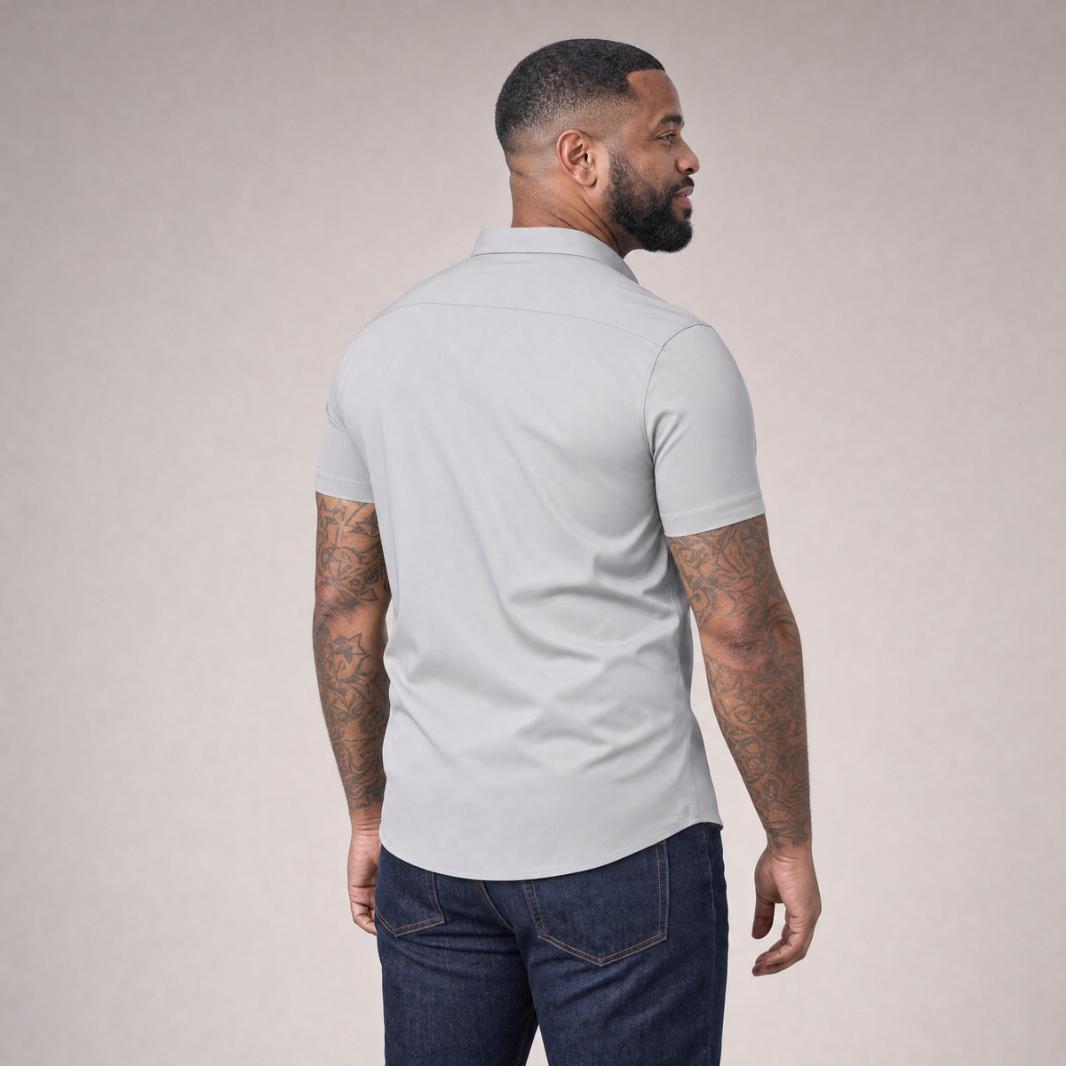 Short Sleeve Stretch Dress Shirt