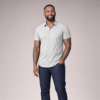 Short Sleeve Stretch Dress Shirt