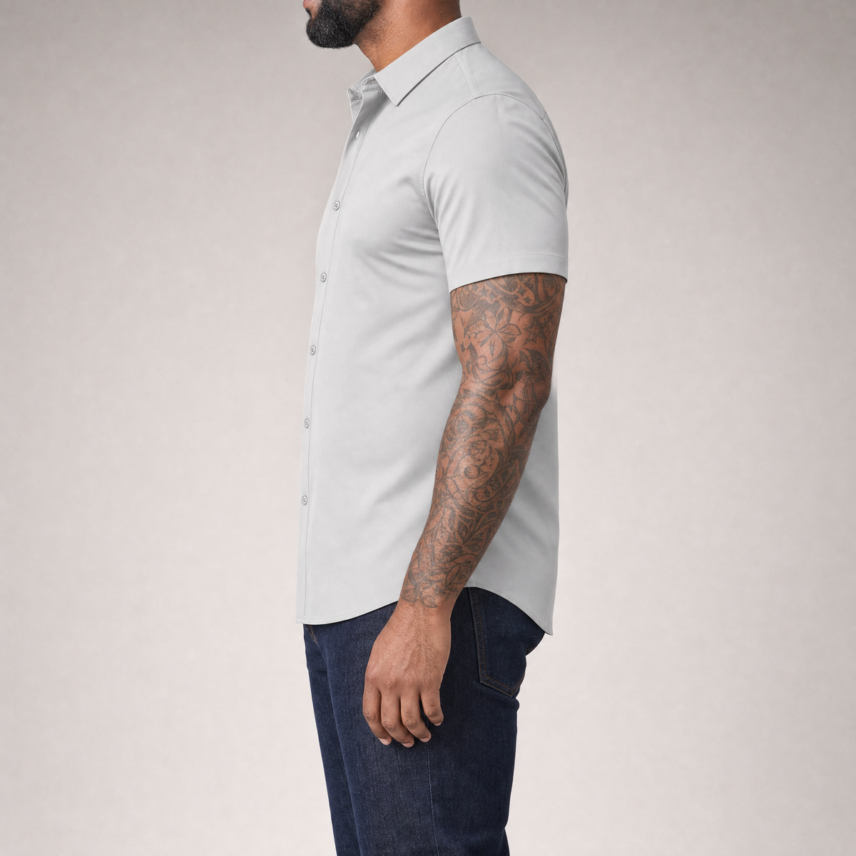 Short Sleeve Stretch Dress Shirt