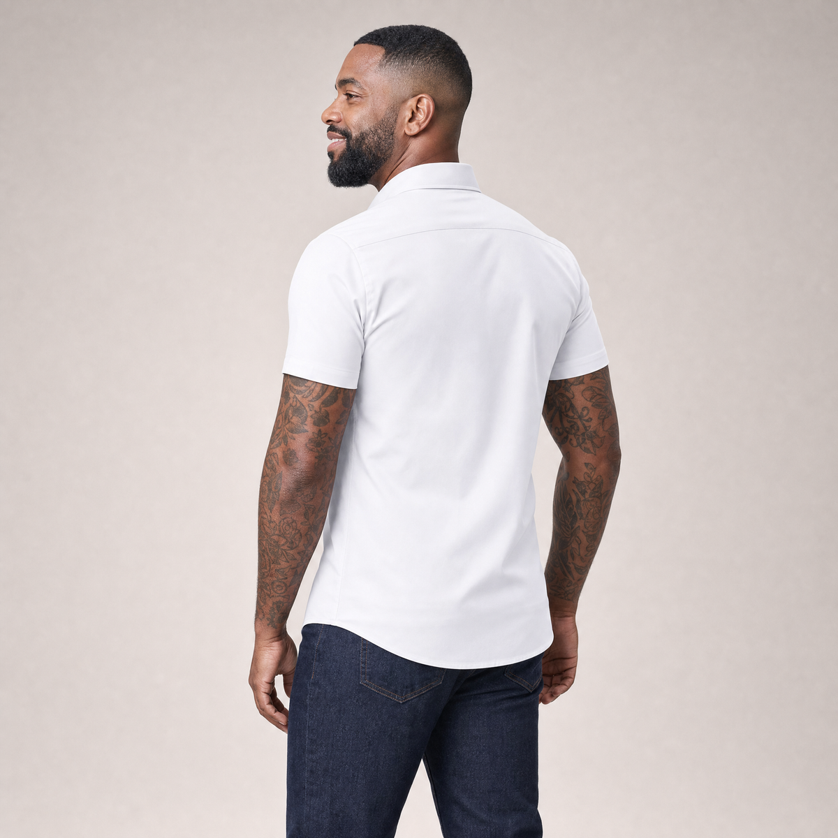Short Sleeve Stretch Dress Shirt