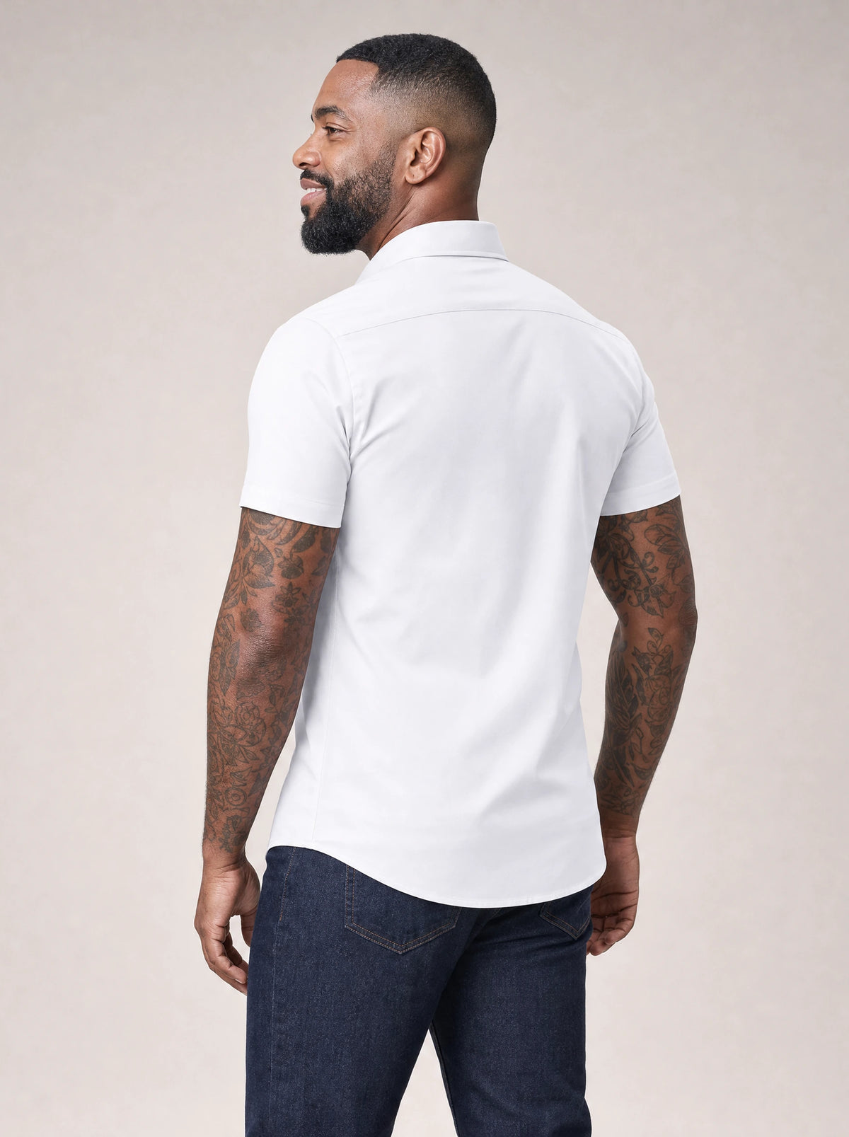 White - back 3/4